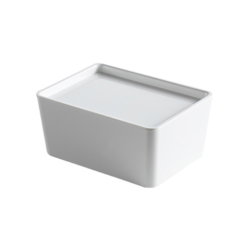 White Stackable Square Storage bins